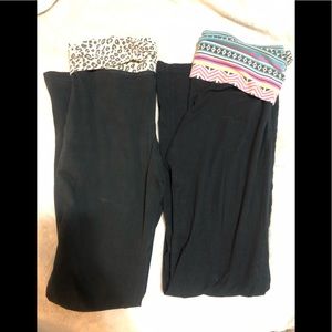Yoga Pants - 2 Pairs - Flared Leg - Stretchy